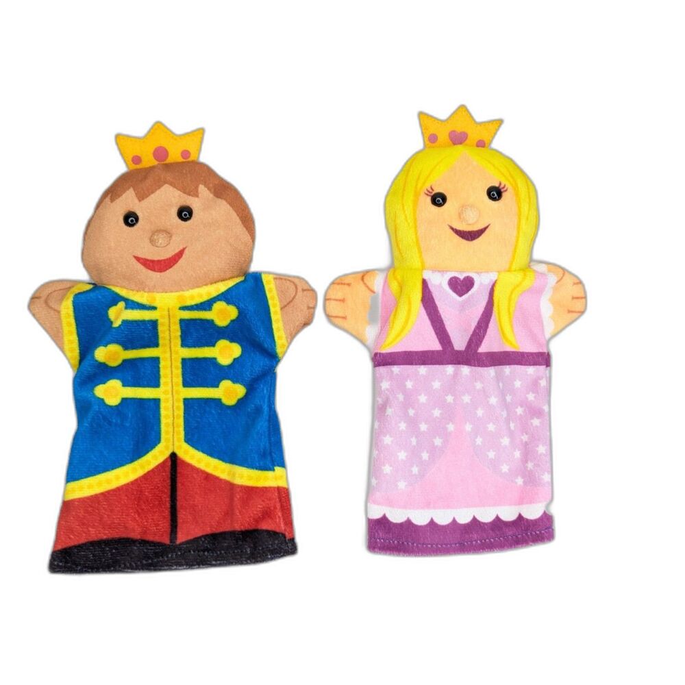 Melissa & Doug Palace Pals Hand Puppets Set of 2 King Queen Washable Play Toy